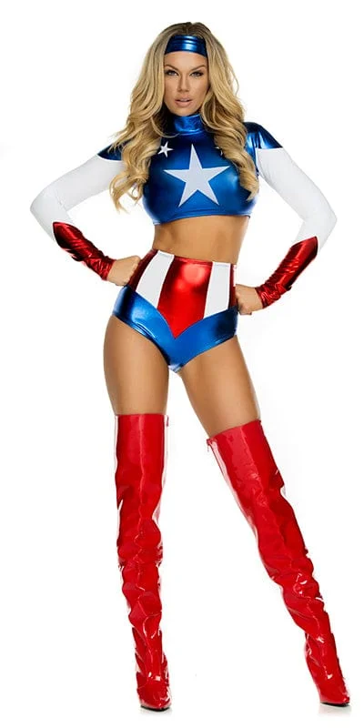 Sexy America's Sweetheart Superhero Costume