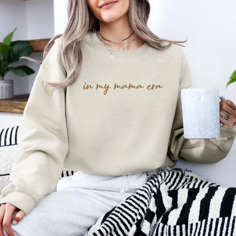 In my mama era Embroidered | Premium Adult Sweatshirt