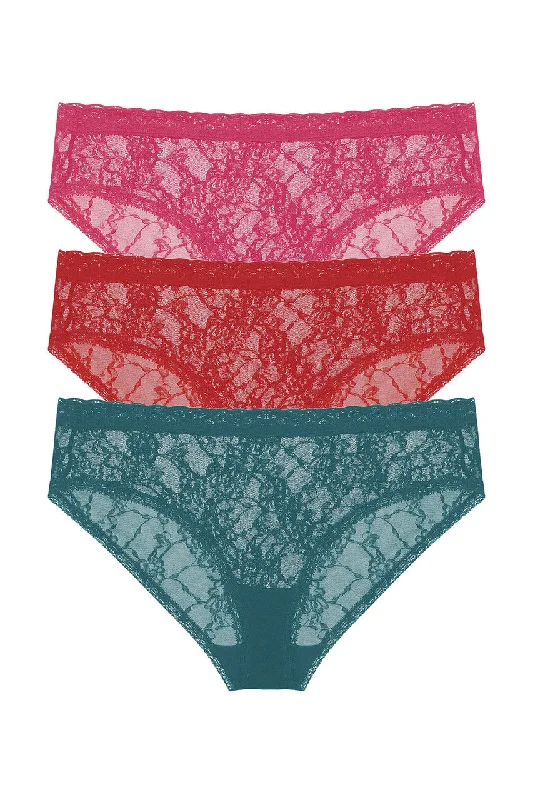 Bliss Allure One-Size Lace Girl Brief 3-Pack