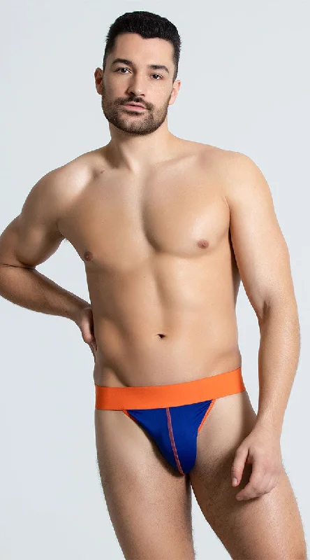 Men's Neon Orange Elastic Thong