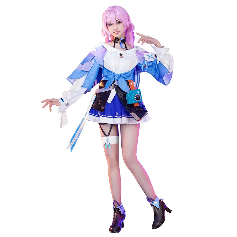 PRE-SALE Honkai: Star Rail March 7th Cosplay Costume/Shoes C07990  AAA