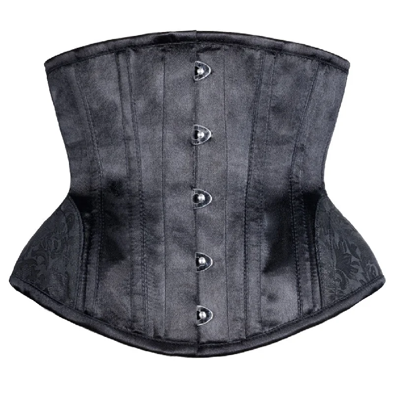 Classy Black Underbust Waist Reducing Black Corset