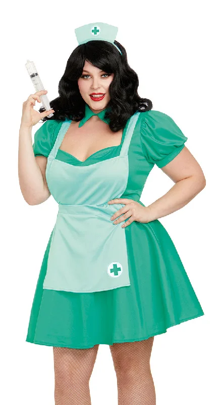 Plus Size Take A Shot Nurse Costume