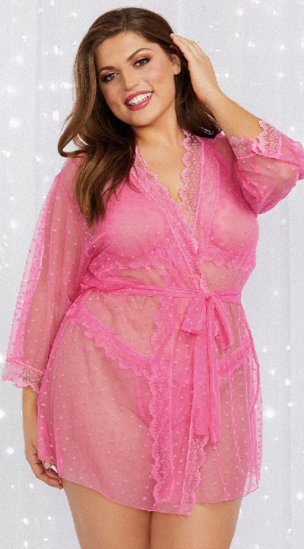 Plus Size Heart Of The Moment Robe Set