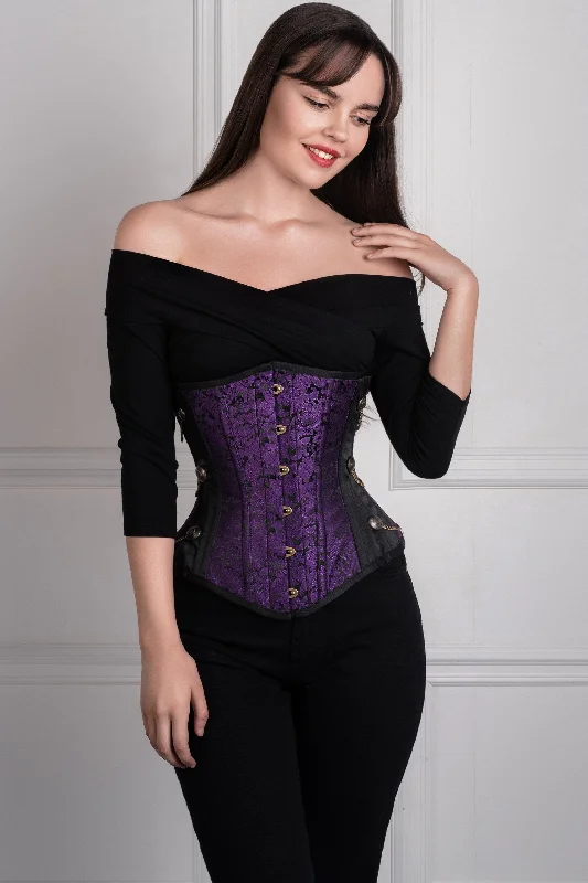 Purple Steampunk Longline Underbust Corset