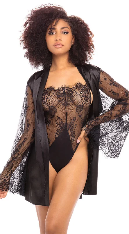 Embracing Lace Teddy & Robe Set