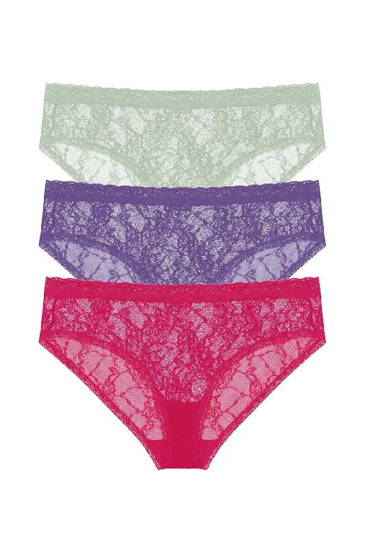 Bliss Allure One-Size Lace Girl Brief 3-Pack