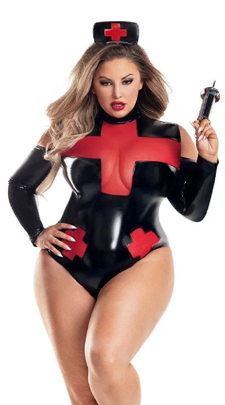 Plus Size Pulse Nurse Costume