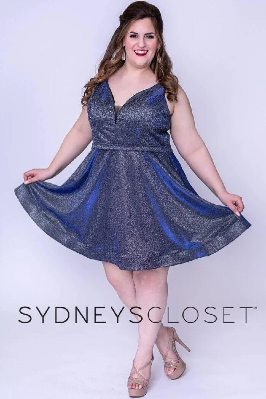 Sydneys Closet Short Plus Size Homecoming Party Dress