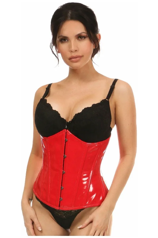 Lavish Red Patent Underbust Corset