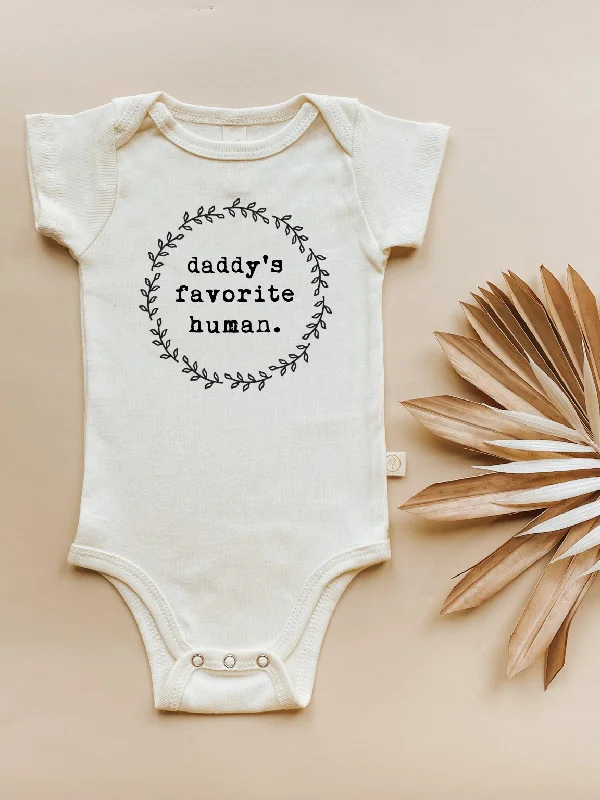 Daddy's Favorite Human - Organic Cotton Bodysuit