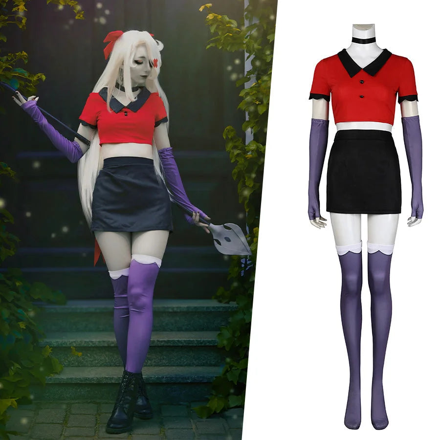 Hazbin Hotel Vaggie Cosplay Costume C08949