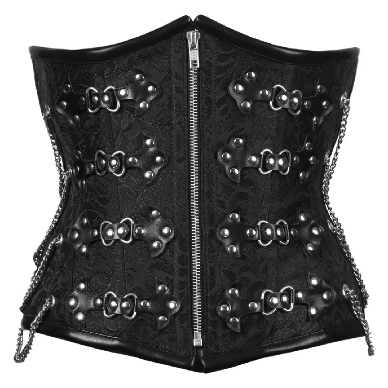 Dark Gothic Authentic Steel Boned Underbust Corset