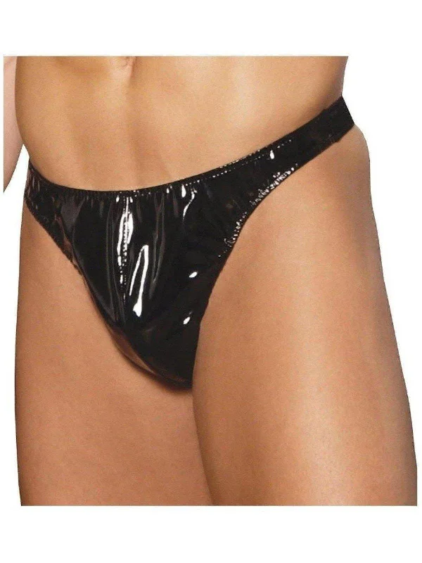 Elegant Moments EM-V9210 Men's Vinyl thong