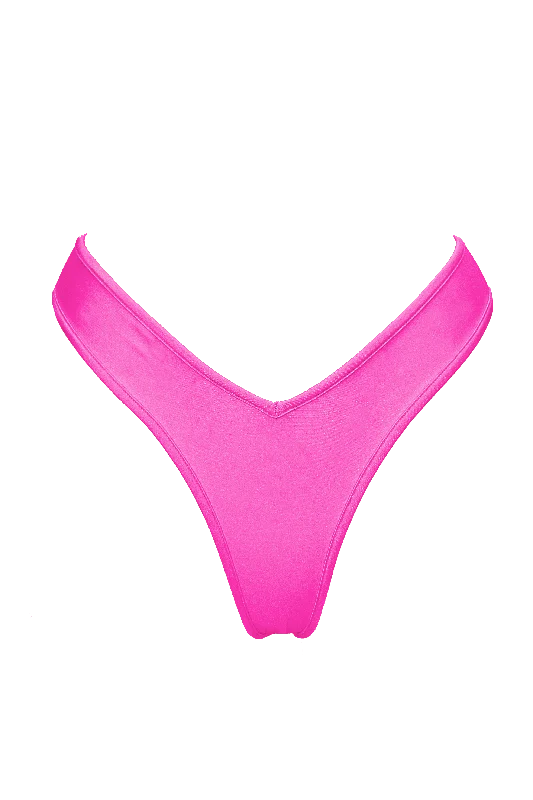 High-Cut Bikini Bottom / LULY NEON PINK