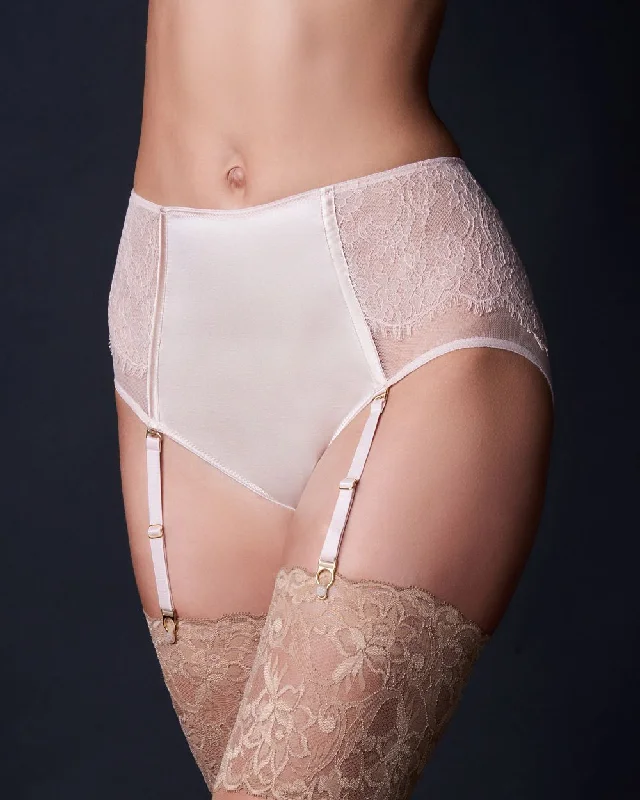 Dusk Leavers Lace High Waist Keyhole Briefs