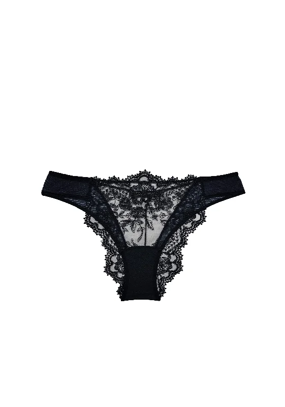 Villa d'Este Brazilian Thong in Black