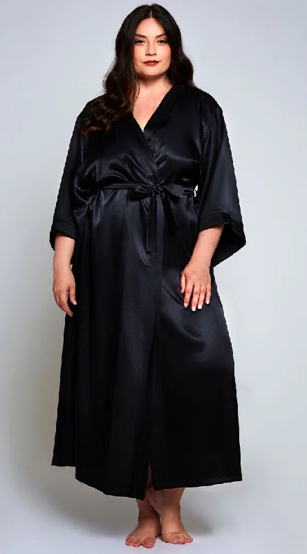 Plus Size Victoria Satin Robe