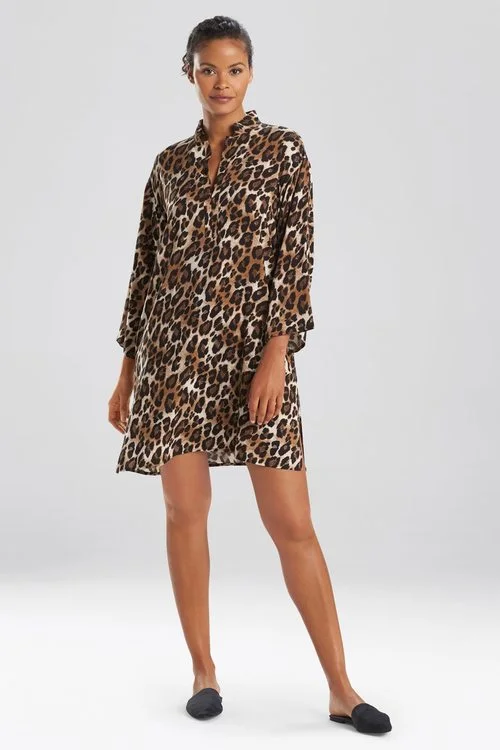 Leopard Challis Sleepshirt