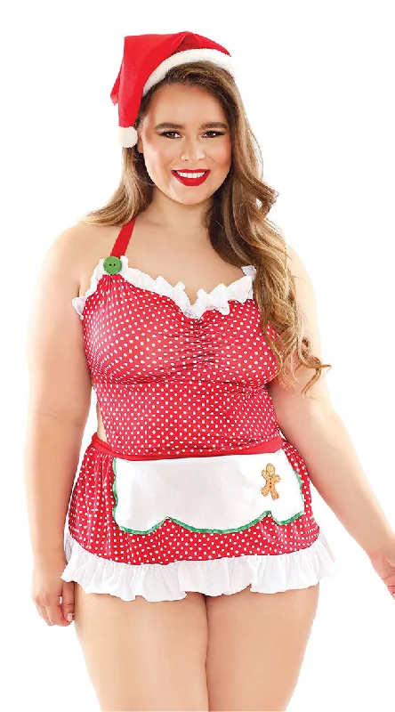 Plus Size Sweet Festive Treat Lingerie Costume