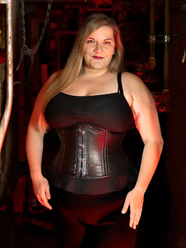 Plus Size Leather Romantic Curve Standard Underbust Corset : CS-411