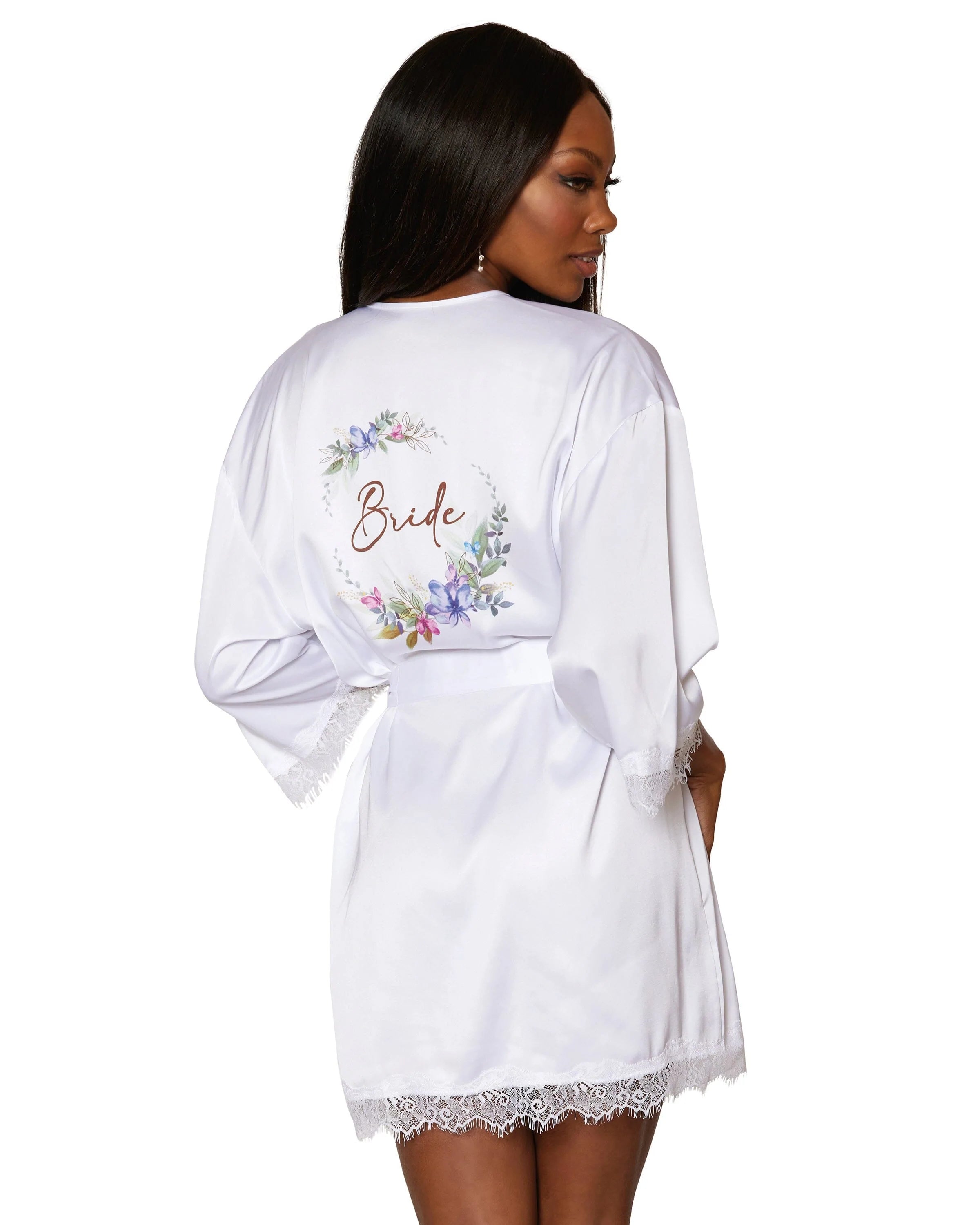 Dream Girl Bride Satin Robe