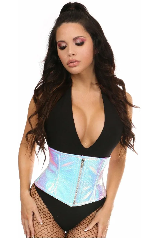 Top Drawer Mermaid Holo Steel Boned Mini Cincher