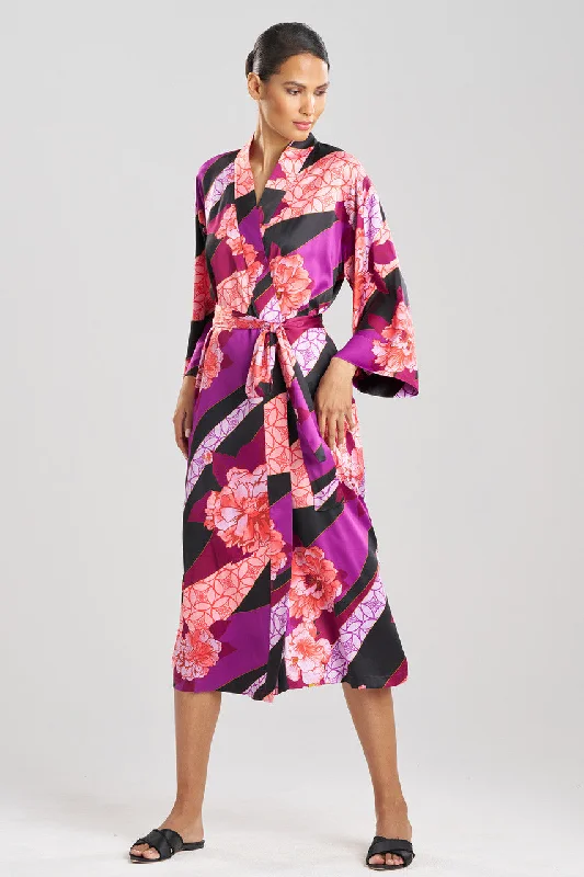 Floral Tapestry Satin Robe