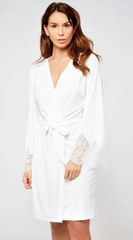 Plus Size Arlene Lace Kimono Robe