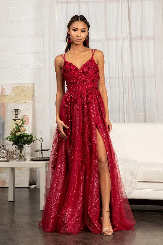 Long Formal A Line Prom Dress