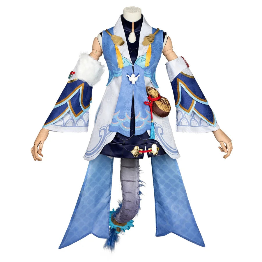 Honkai: Star Rail Bailu Cosplay Costume C07873E  B