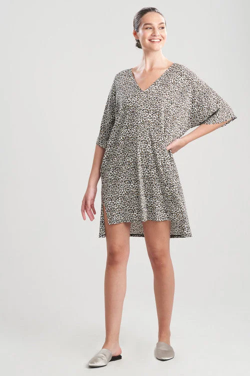 Leo-Printed Cotton Jersey Sleepshirt