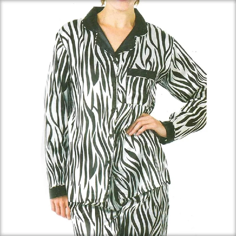 Zebra Print Polyester PJ Set