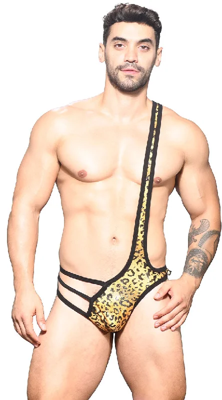 Men's Glam Leopard Singlet