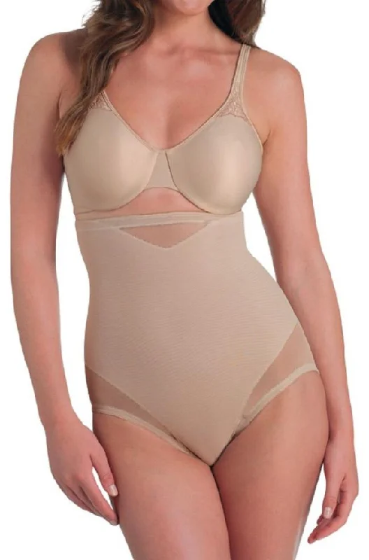 Sheer X-Firm Hi Waist Brief (Nude)