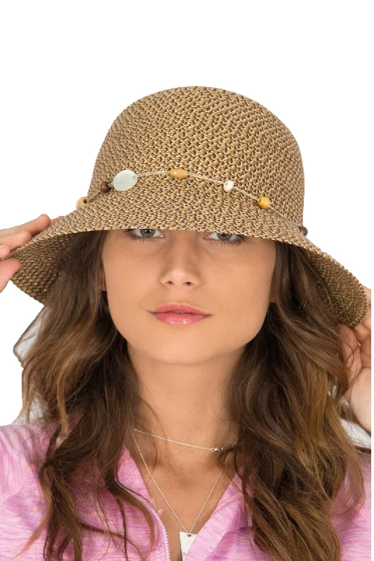 Cancer Council Bohemian Bucket Style Hat - Chocolate Fleck