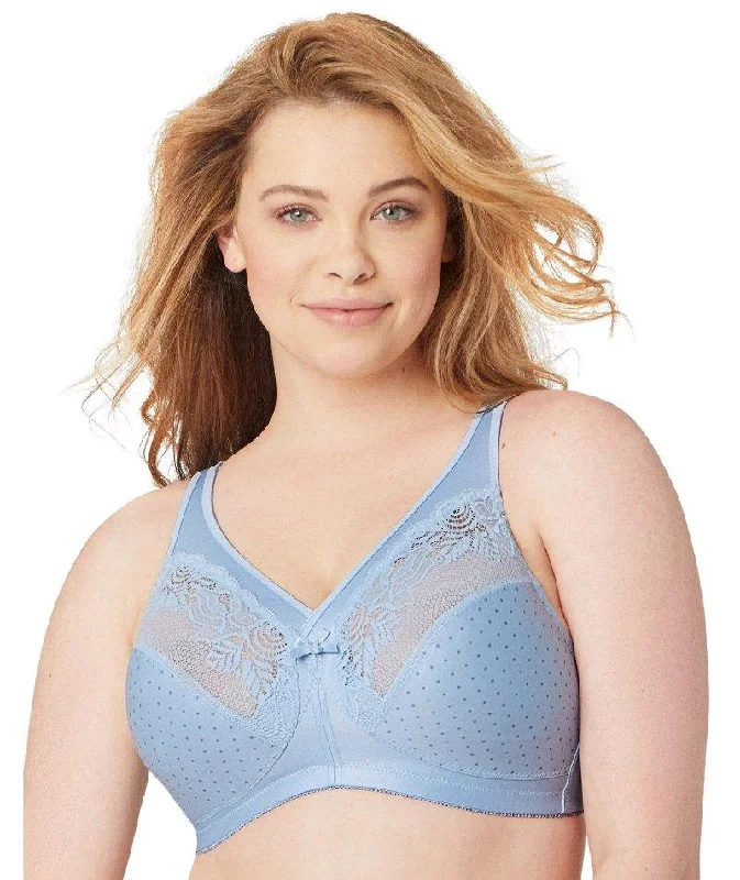 Glamorise Magiclift Minimizer Wire-Free Bra - Light Blue