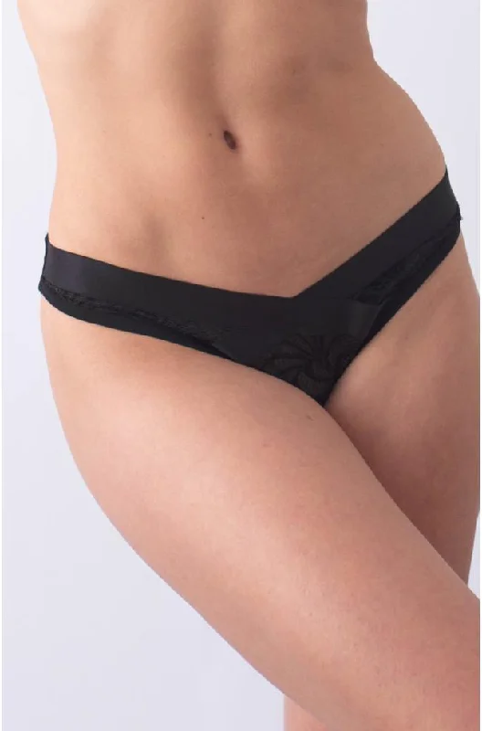 Warrior Maternity Bikini Brief (Black and Ivory )