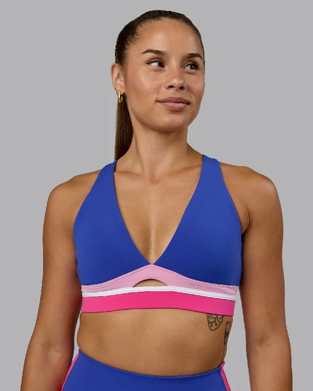 Revitalise Sports Bra - Power Cobalt-Fuchsia Pink