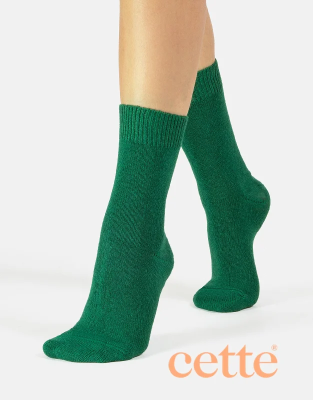 Cette Cosy Cashmere & Merino Blend Sock 281-12 Green