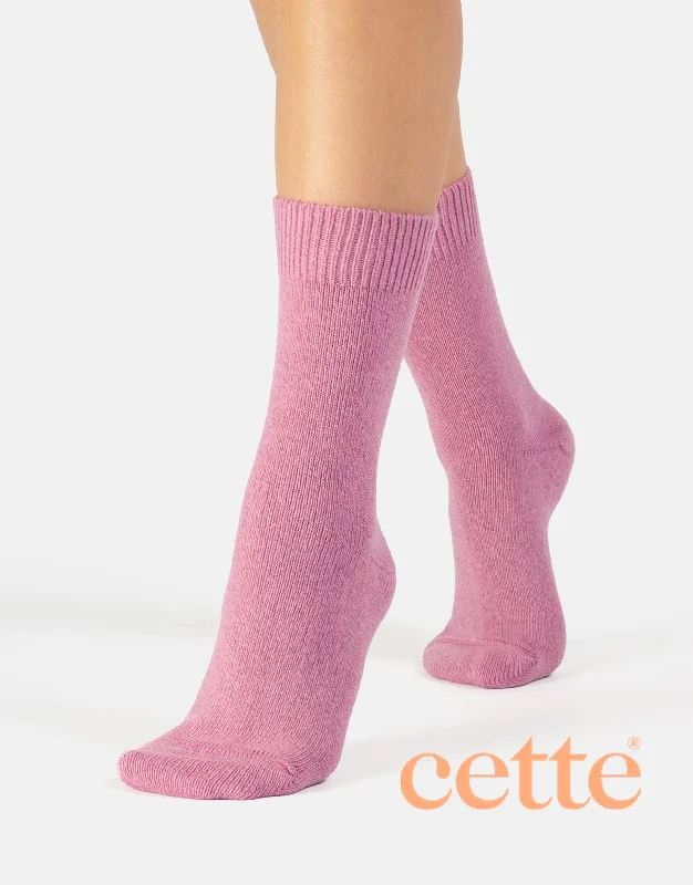 Cette Cosy Cashmere & Merino Blend Sock 281-12 Hot Pink