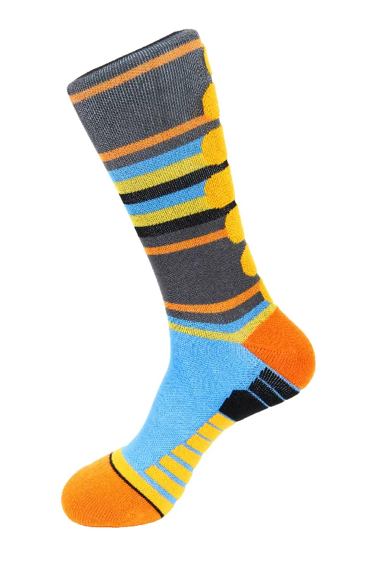 Thunder Stripe Athletuc  Socks