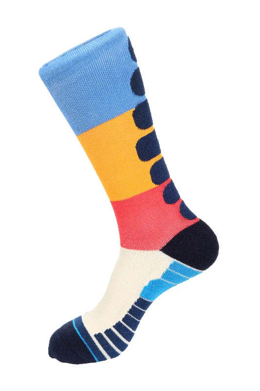 Block Stripe Athletic  Socks