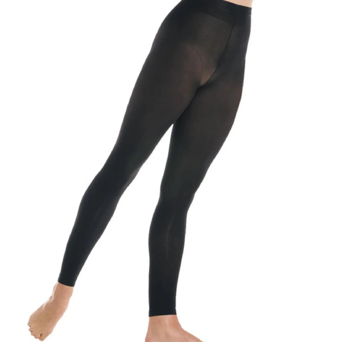 Mondor Black Performance Footless Tights