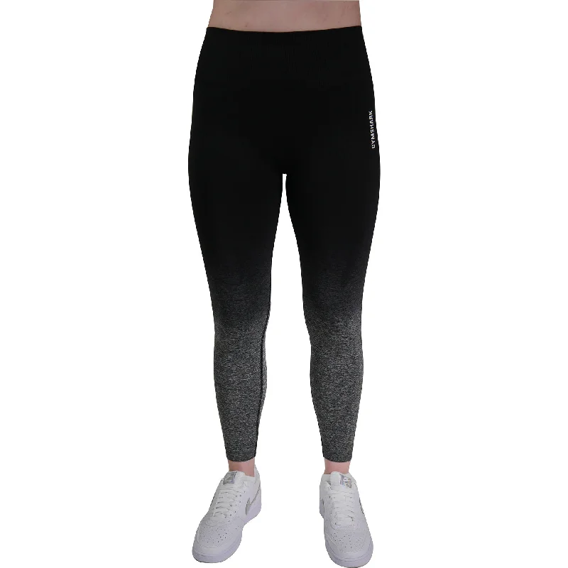 Gymshark Adapt Ombre Seamless Womens Long Training Tights - Black