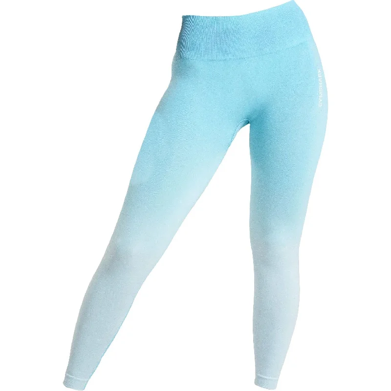 Gymshark Adapt Ombre Seamless Womens Long Training Tights - Blue