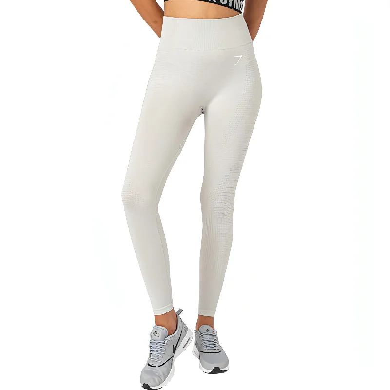 Gymshark Vital Rise Seamless Womens Long Training Tights - Grey