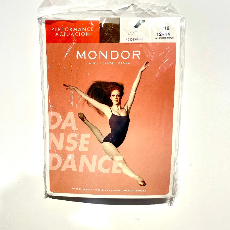 Mondor Walnut Performance Footless Tights