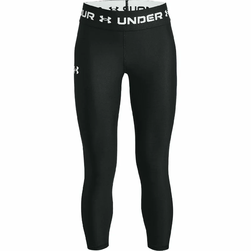 Under Armour HeatGear Junior 3/4 Capri Running Tights - Black